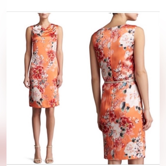 St. John Dresses & Skirts - ST. JOHN Chrysanthemum Silk
Shift Dress Size:8